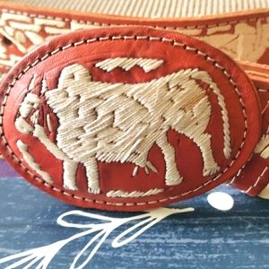 Western Cowboy Embroidered Belt
